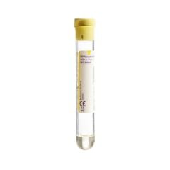 8,5ML 16×100mm, Cam, Kağıt Etiket, Geleneksel Kapaklı, Sarı, STERİL • 100 adet (1 tepsi × 100 tüp)BD Vacutainer® ACD tüpleri 8,5ml 366645 100 lük paket