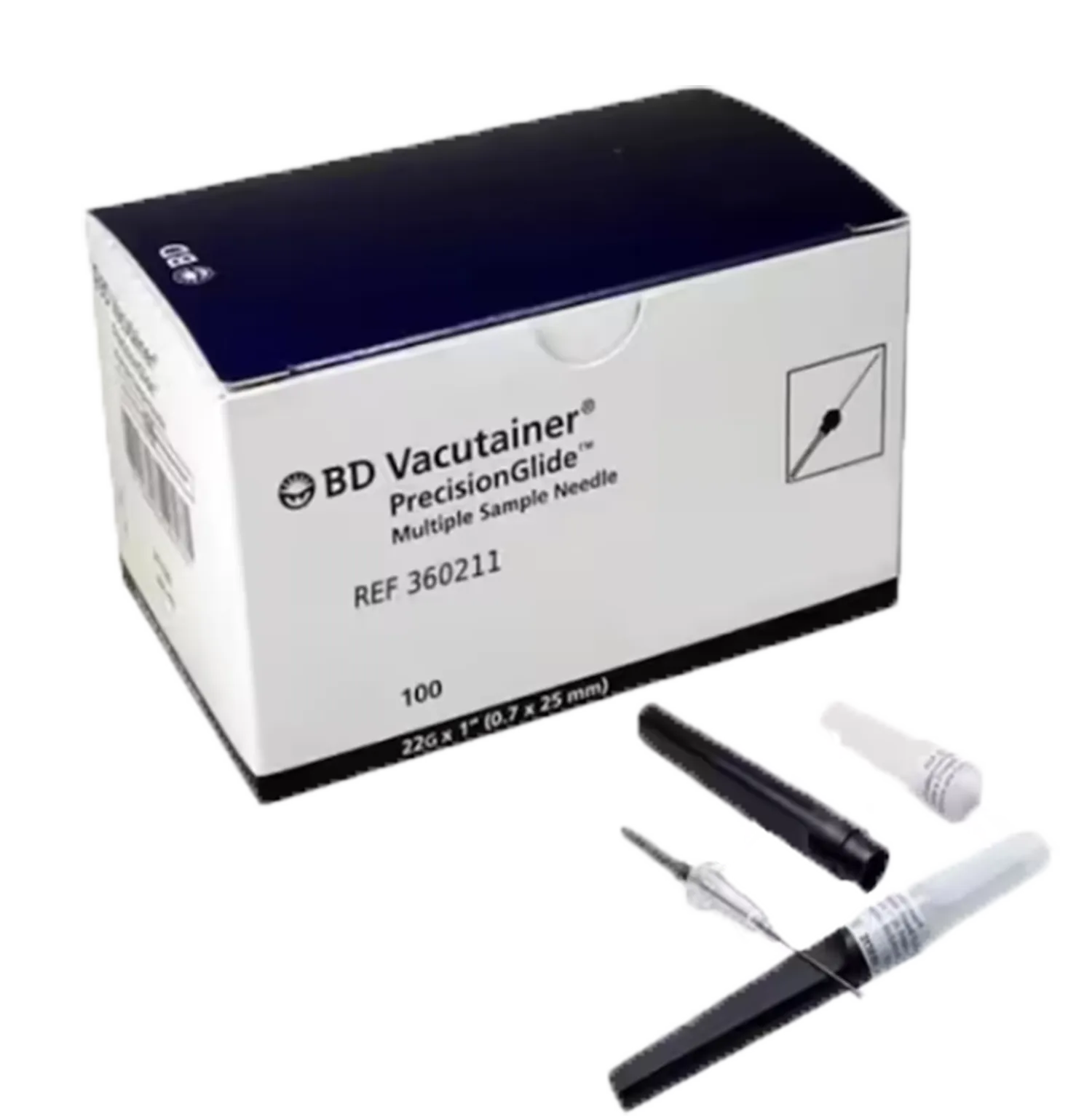 360211 BD Vacutainer Kan Alma İğnesi 22G Siyah 100 Adet