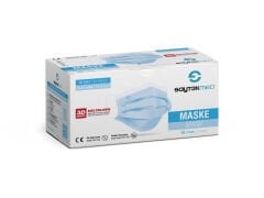 50’li Meltblownlu 3 Katlı Mavi Maske