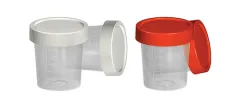 Steril İdrar Kabı 100 ml Tek Tek Poşette Vida Kapaklı