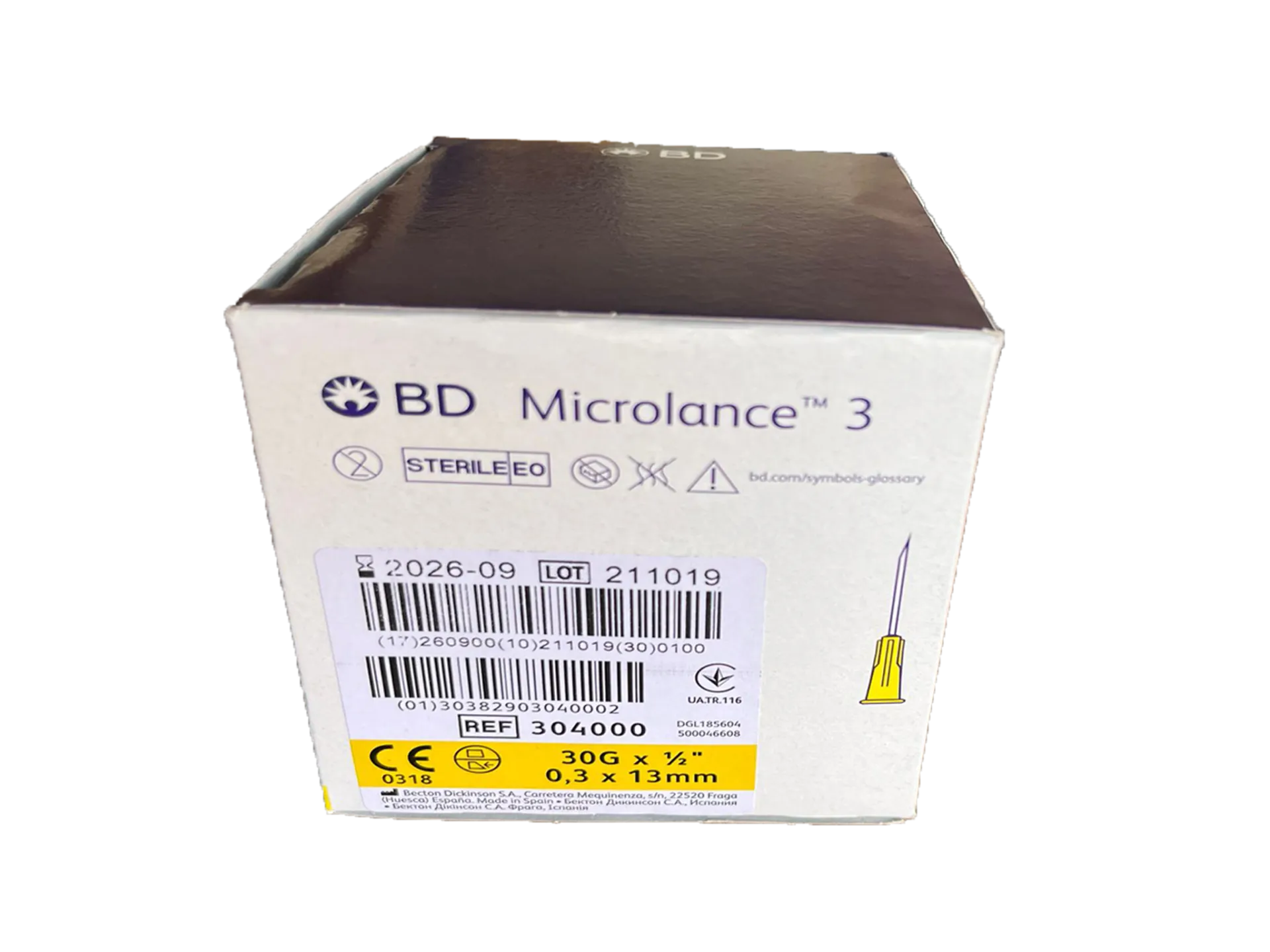 304000 Bd Microlance SARI Mezoterapi Iğnesi 30 gr x 0,3 x 13 mm 100 ADET