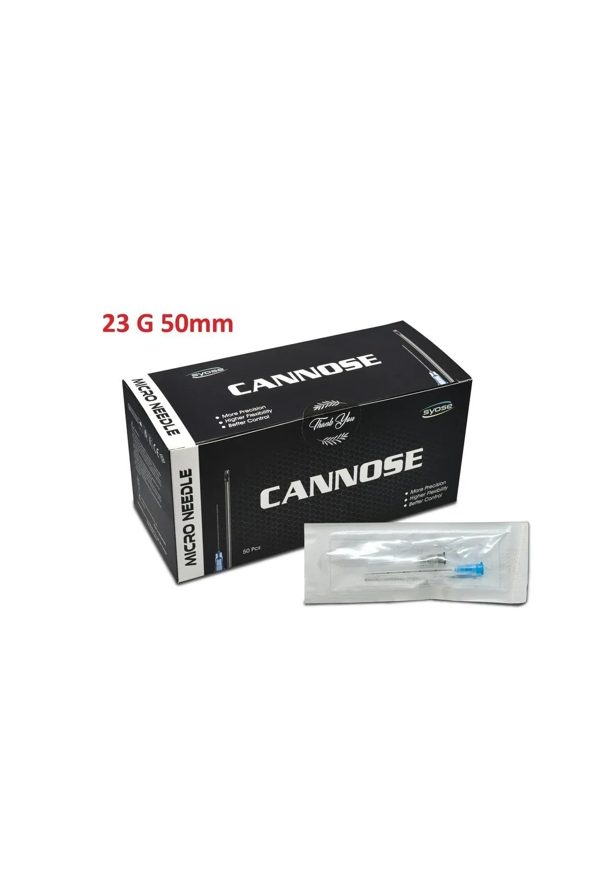 Cannula Cannose Syose Dolgu Kanülü 23 G 50 Mm 50 Li Kutu
