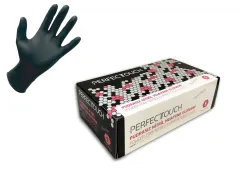PERFECTOUCH SİYAH RENK NİTRİL ELDİVEN S-M-L 100 LÜK KUTU