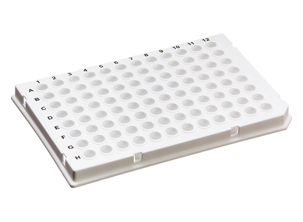 Medpoint MP-01-PLT-SS Mat Beyaz 0,1 ml Yarı Etekli PCR Plate 96 Gözlü Siyah Alfanumerik